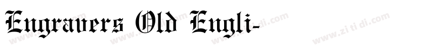 Engravers Old Engli字体转换